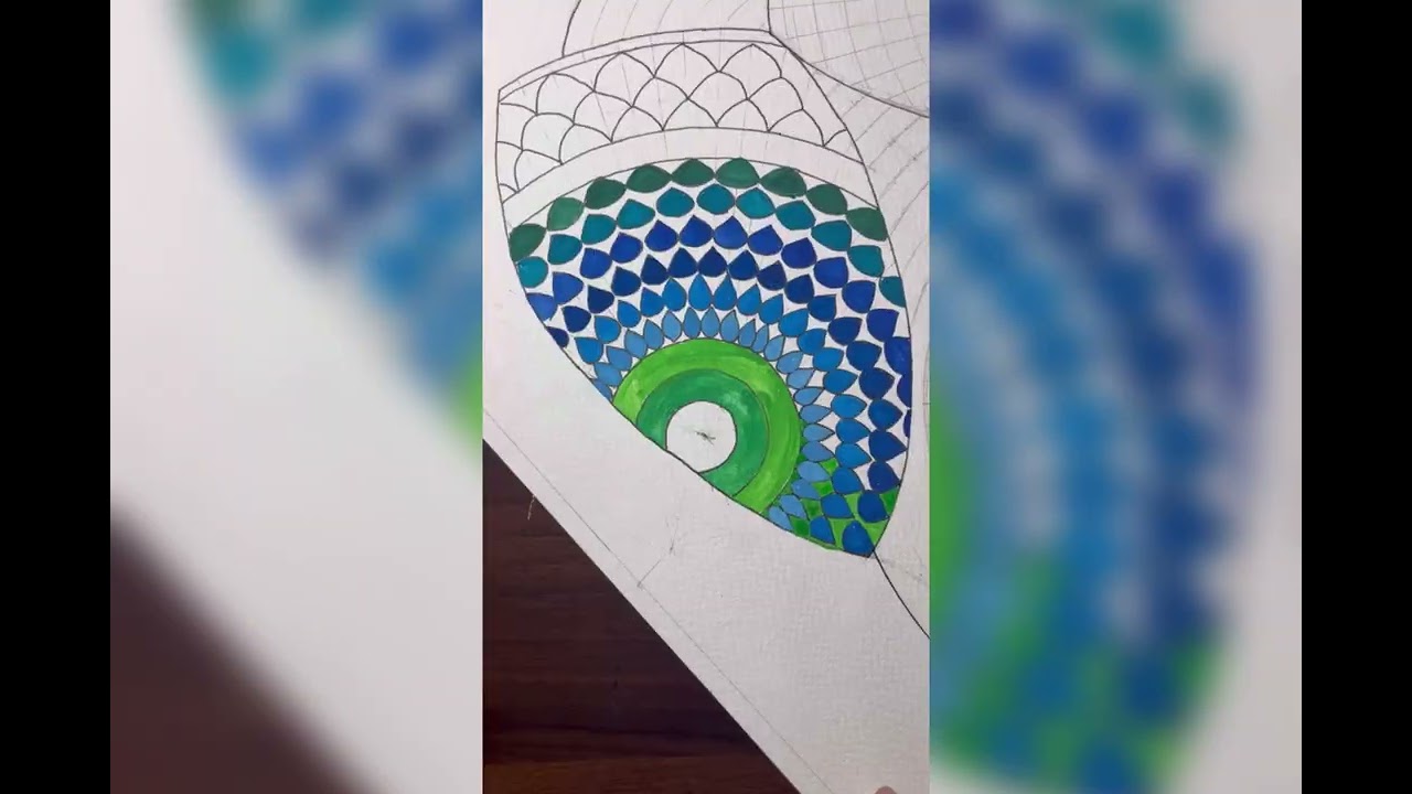 Vibrant mandala art
