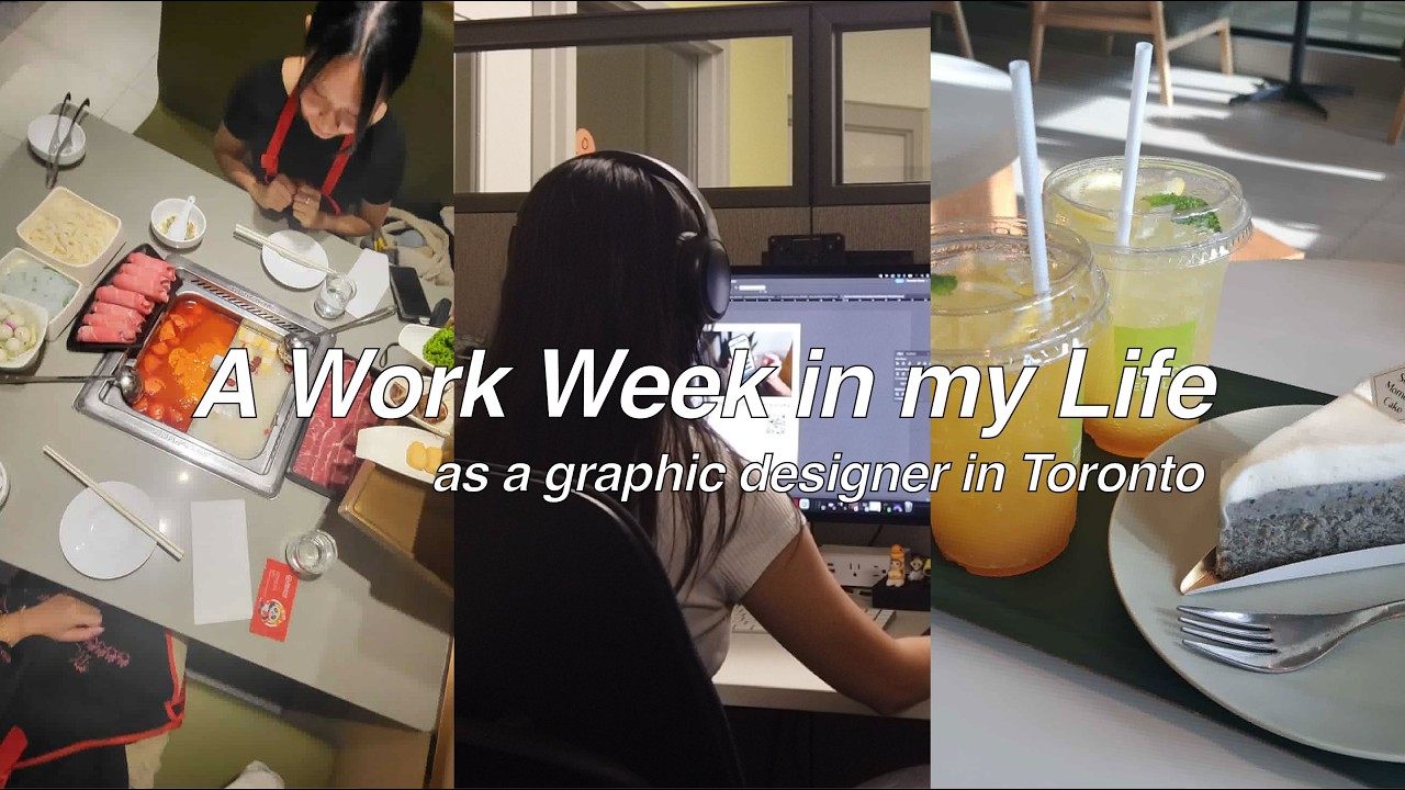 slice of life 🖥️ graphic designer in toronto, cafe hopping downtown