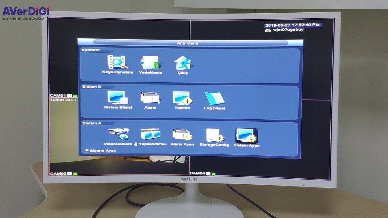 2019 Averdigi XVR Kayıt Ayarları