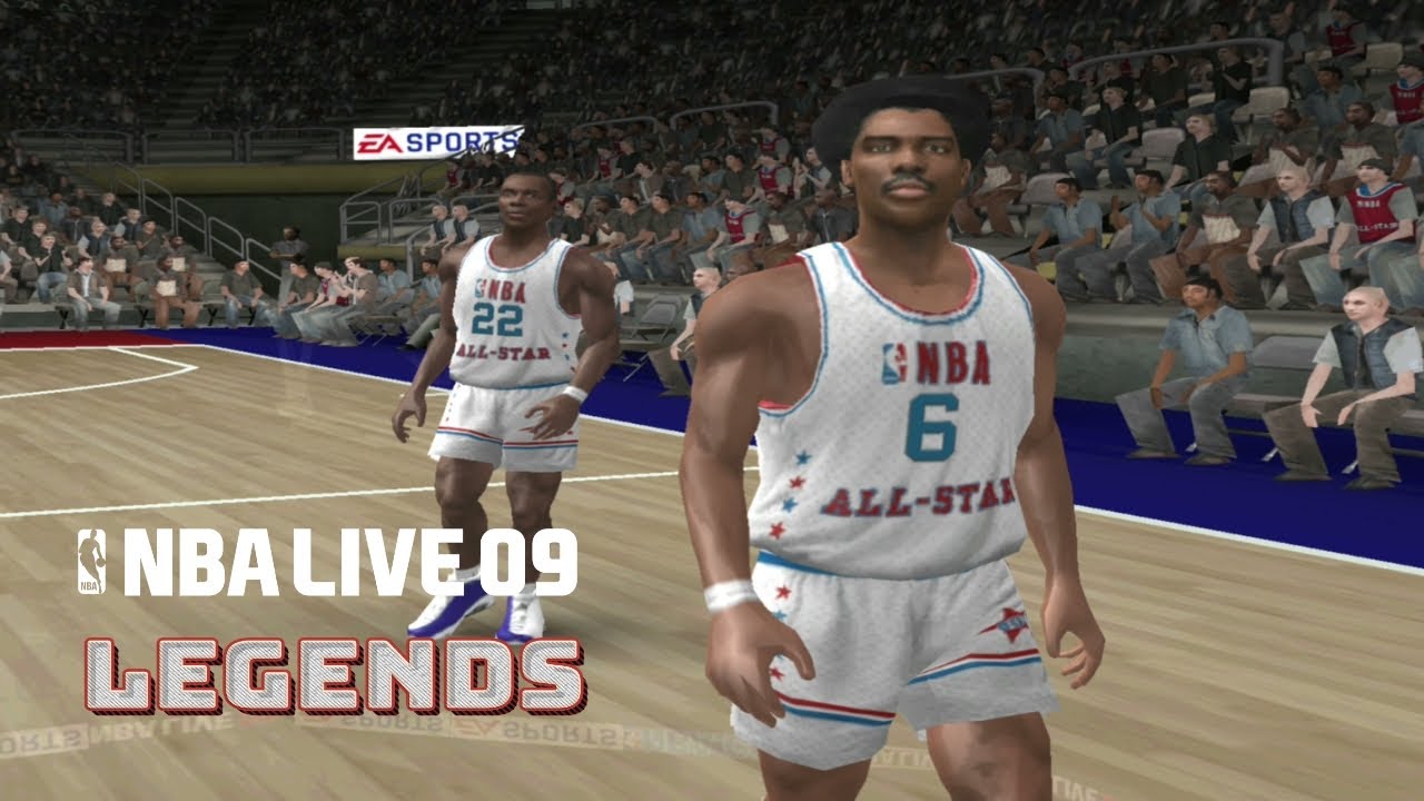 NBA Live 09 (PS2) - 80's All-Stars vs. 70's All-Stars - Highlights - @NBALiveSeriesCenter Co-Op