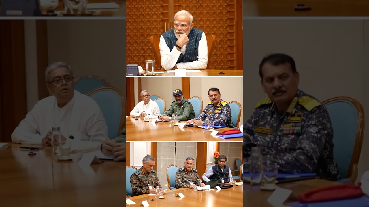 PM Modi chairs a meeting with Raksha Mantri, NSA, CDS, armed forces chiefs at 7, LKM