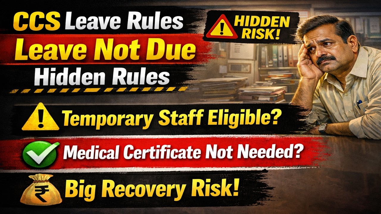 Leave Not Due rules | CCS Leave Rules | LND rules for Central Govt employees | Maternity Leave
