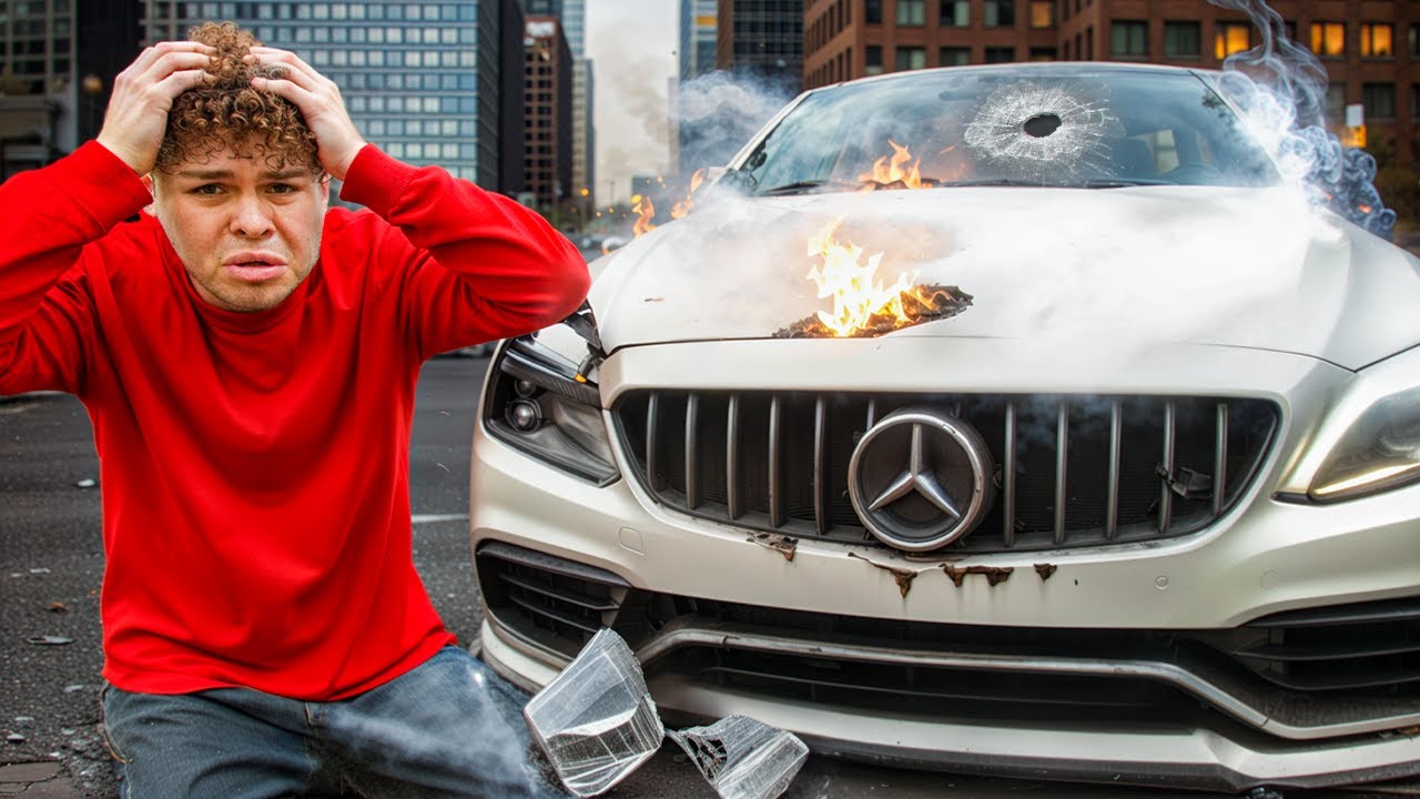 Stranger CRASHED My MERCEDES.. (NOT A PRANK)