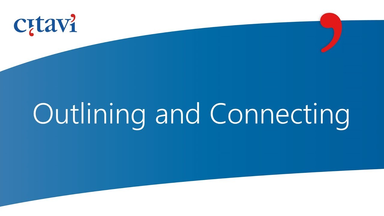 7/8 Outlining and Connecting Ideas in Citavi 6