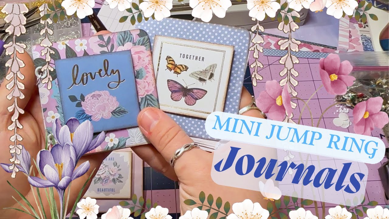 Mini Jump Ring Journals! Use Up Those Scraps! Craft with Me
