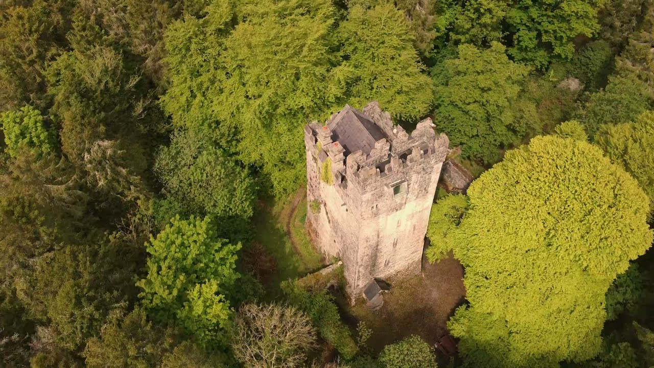 Dunsandle Castle near Athenry, Co. Galway, Ireland, drone photography