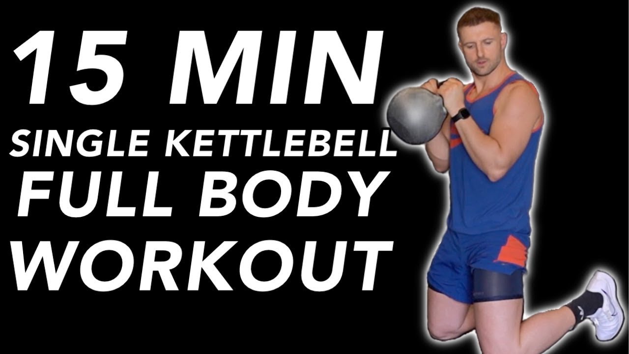 15 MIN: SINGLE KETTLEBELL Full Body Brutal Blitz Workout!