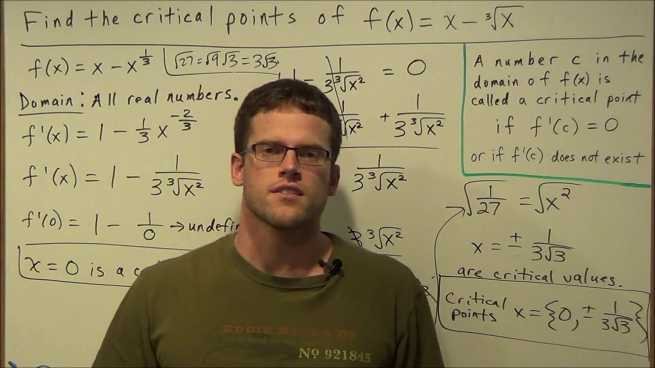 Finding the Critical Points of a Function