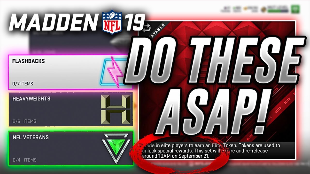 YOU NEED TO DO THESE SETS TODAY TO SAVE COINS! | Madden 19 Ultimate Team Tricks, Tips and News