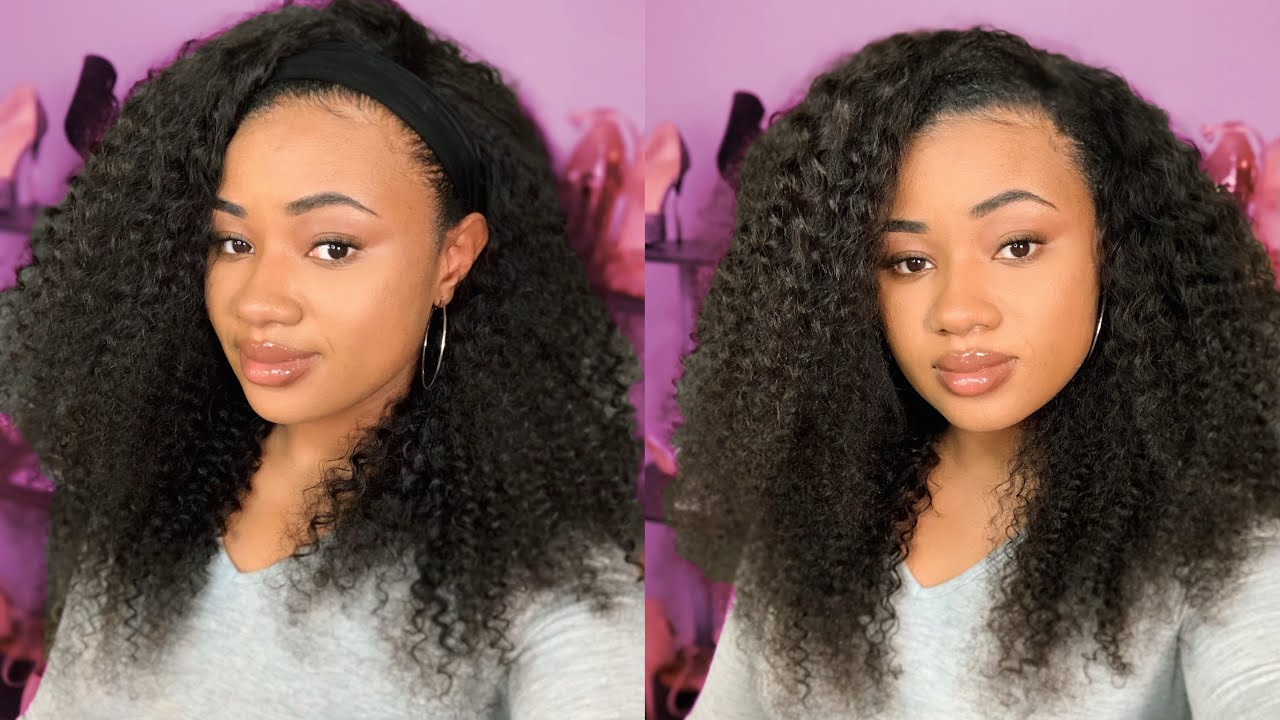 *MUST HAVE* Kinky Curly Wig + How to Hide the Headband! | CurlyMe Hair Headband Wig
