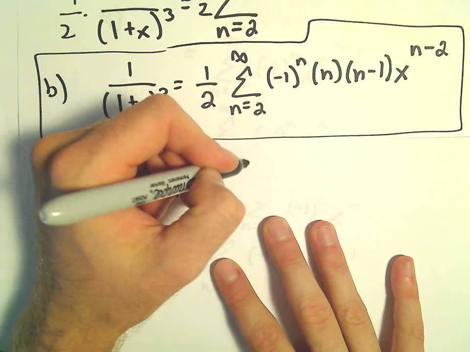 Finding Power Series by Differentiation - 3 examples