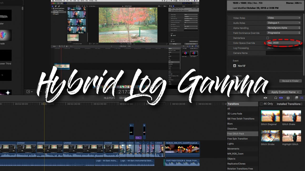 COLORGRADING HLG IN FINAL CUT PRO X