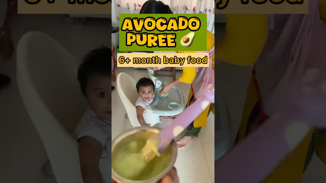 Avocado puree | 6+ month baby food | Baby first food