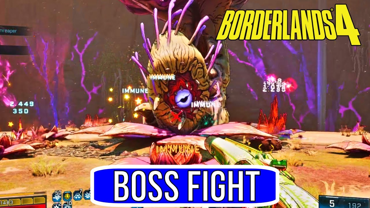 Borderlands 4 - Bloomreaper the Invincible Raid Full Boss Fight | No Commentary
