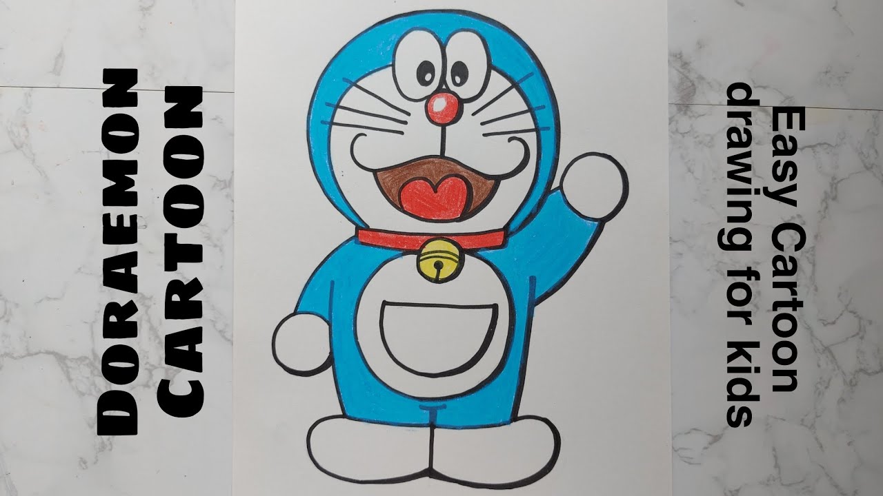 How to draw Doraemon cartoon easy - Gyaneshwari