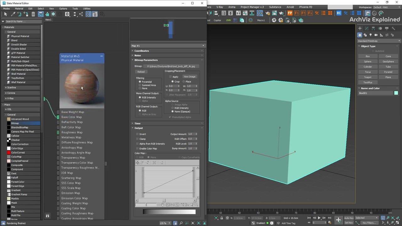 Как назначать и применять материалы в 3ds Max