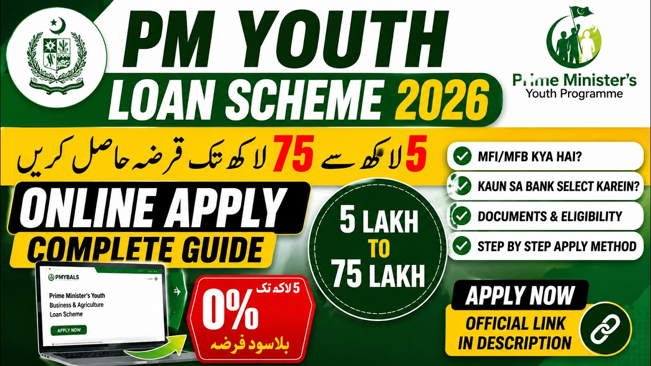 Prime Minister Youth Loan Scheme 2026 Apply Online Full Method