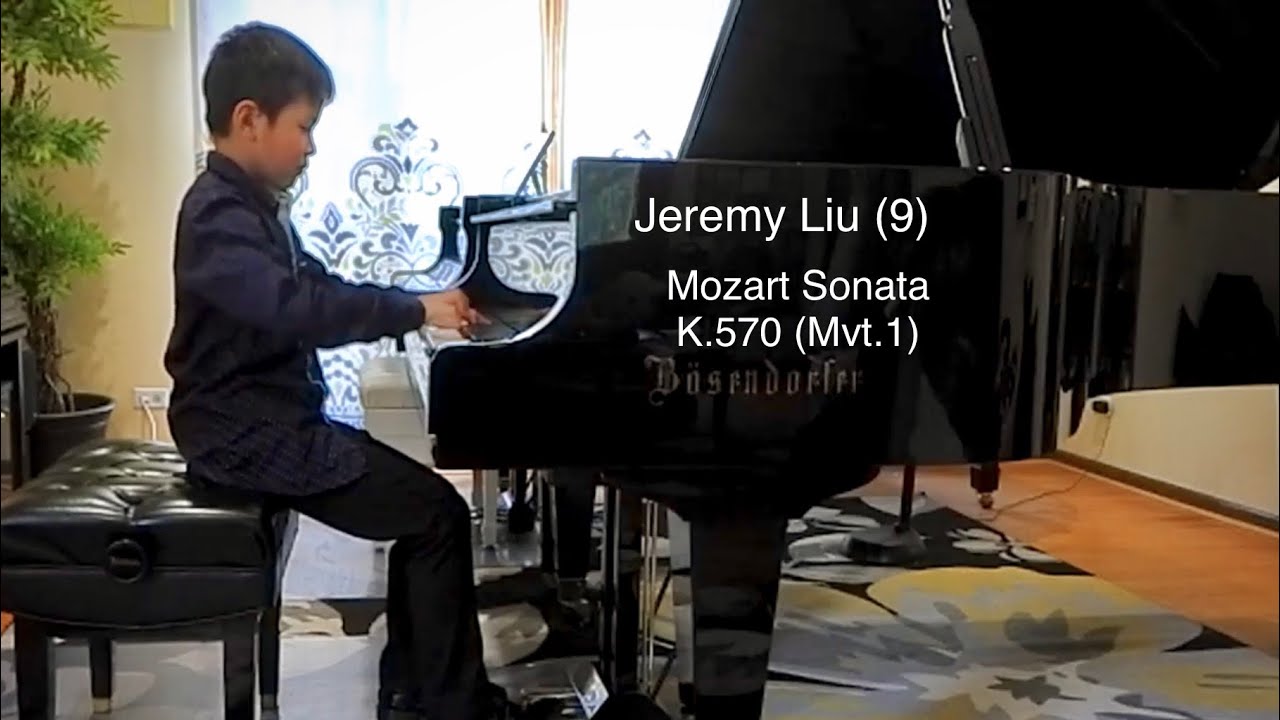 Mozart Sonata No. 17 in Bb K.570 (Mvt. I) - Jeremy Liu (9)