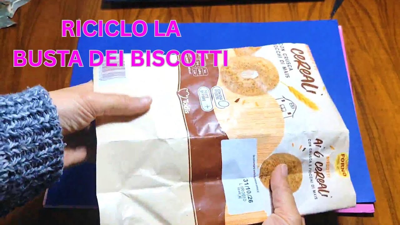Riciclo busta dei biscotti: lavoretti di natale per bambini - Ricette di Gabri