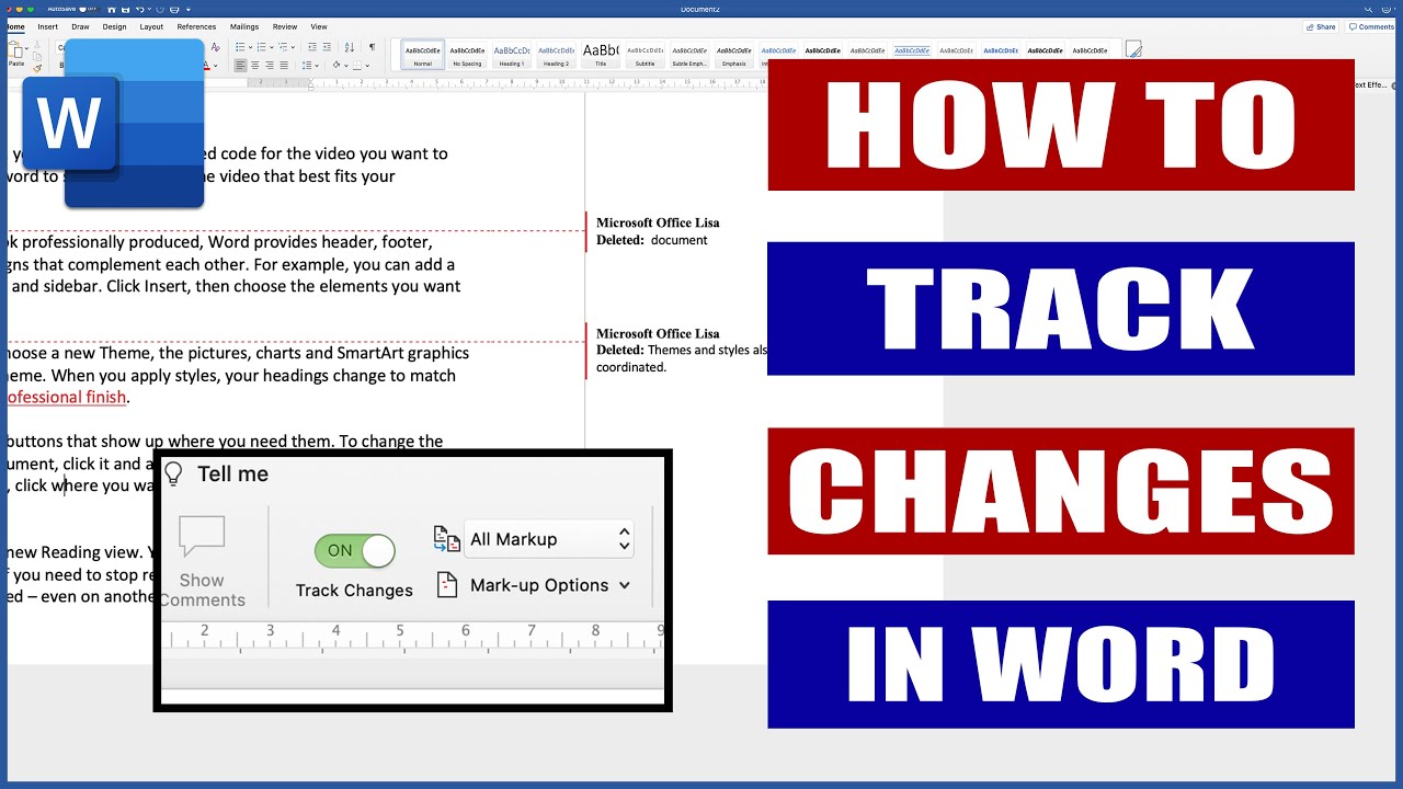How to Track Changes in Word | Microsoft Word Tutorials