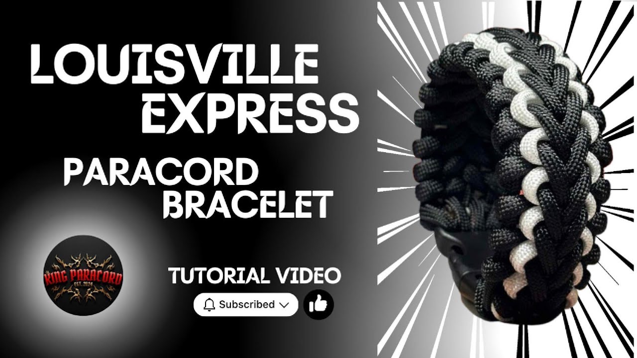 How to Make the Louisville Express Paracord Bracelet  Full Tutorial #paracordbracelet #tutorialvideo
