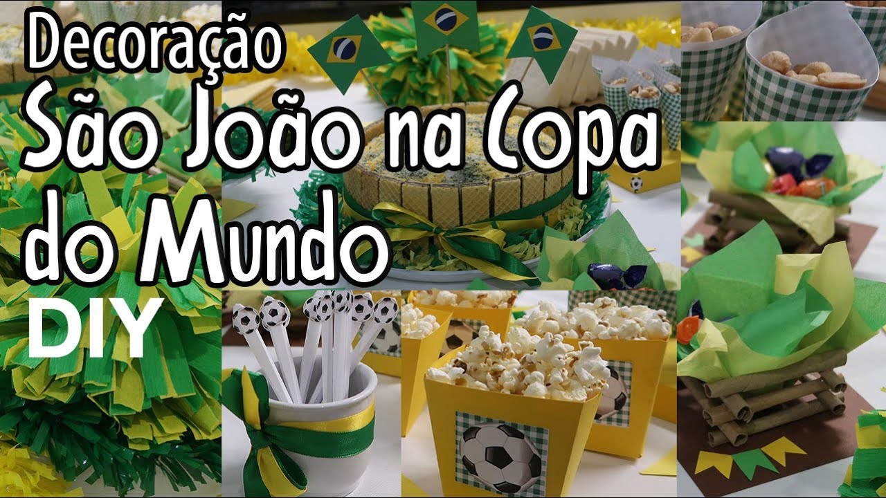Decora&ccedil;&atilde;o de S&atilde;o Jo&atilde;o em Clima de Copa do Mundo, DIY