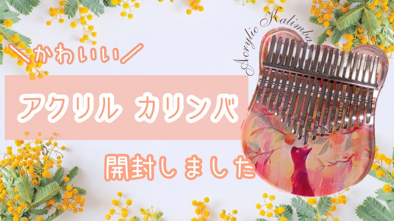 【カリンバ開封】スミヤカさんのアクリルカリンバ開封して音も鳴らしてみた/Kalimba opening video