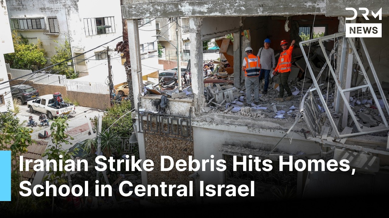 AFTERMATH: Israeli Home, Tel Aviv School Damaged After Iranian Missile Interceptions | AH1G