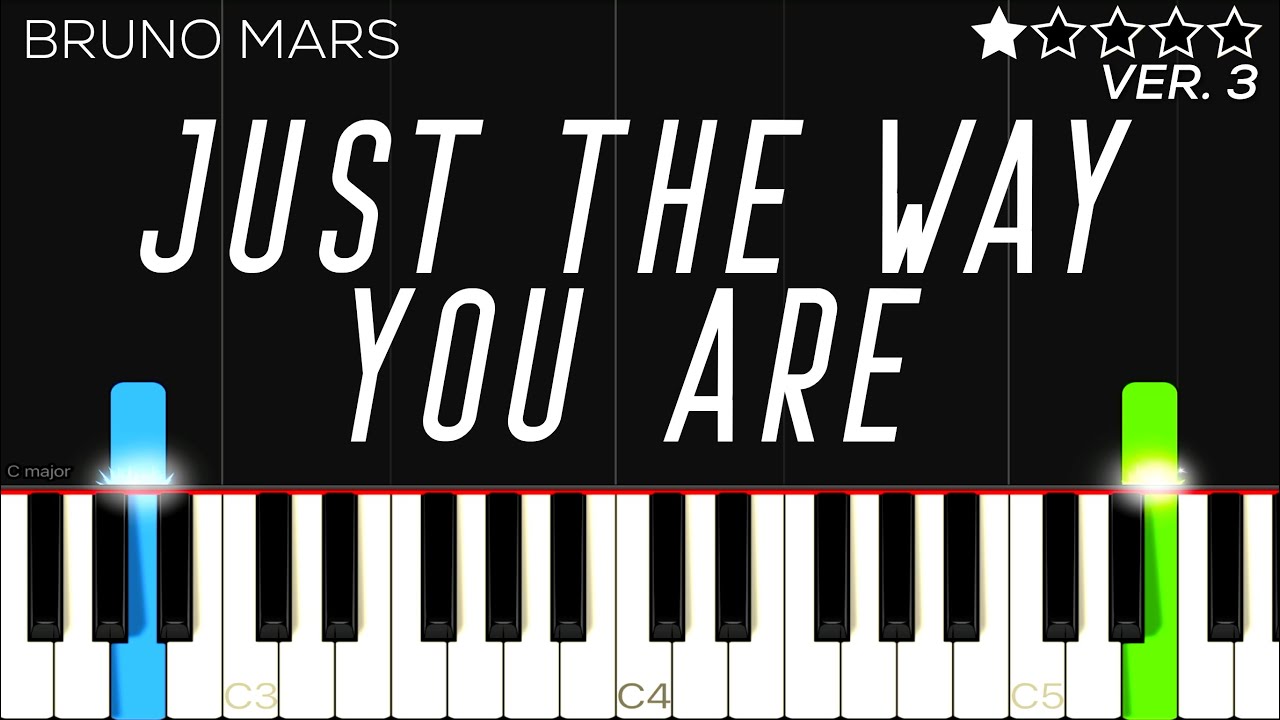 Bruno Mars - Just The Way You Are | EASY Piano Tutorial