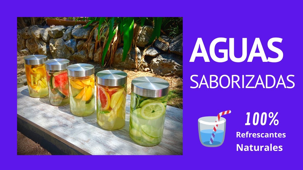 5 AGUAS SABORIZADAS muy Refrescantes 💦  - GUILLE RODRIGUEZ