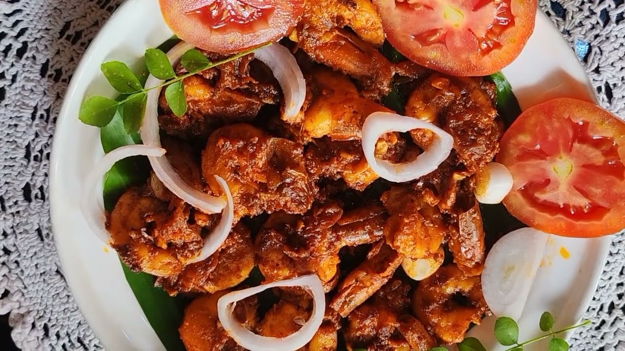 സ്പെഷ്യൽ മസാല ചെമ്മീൻ ഫ്രൈ 🥰👍PrawnsRoast / Chemmeen fry👍🥰How to make 