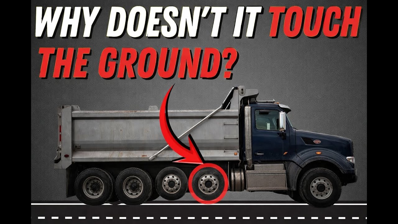 Some truck tires don't touch the ground. Here's why