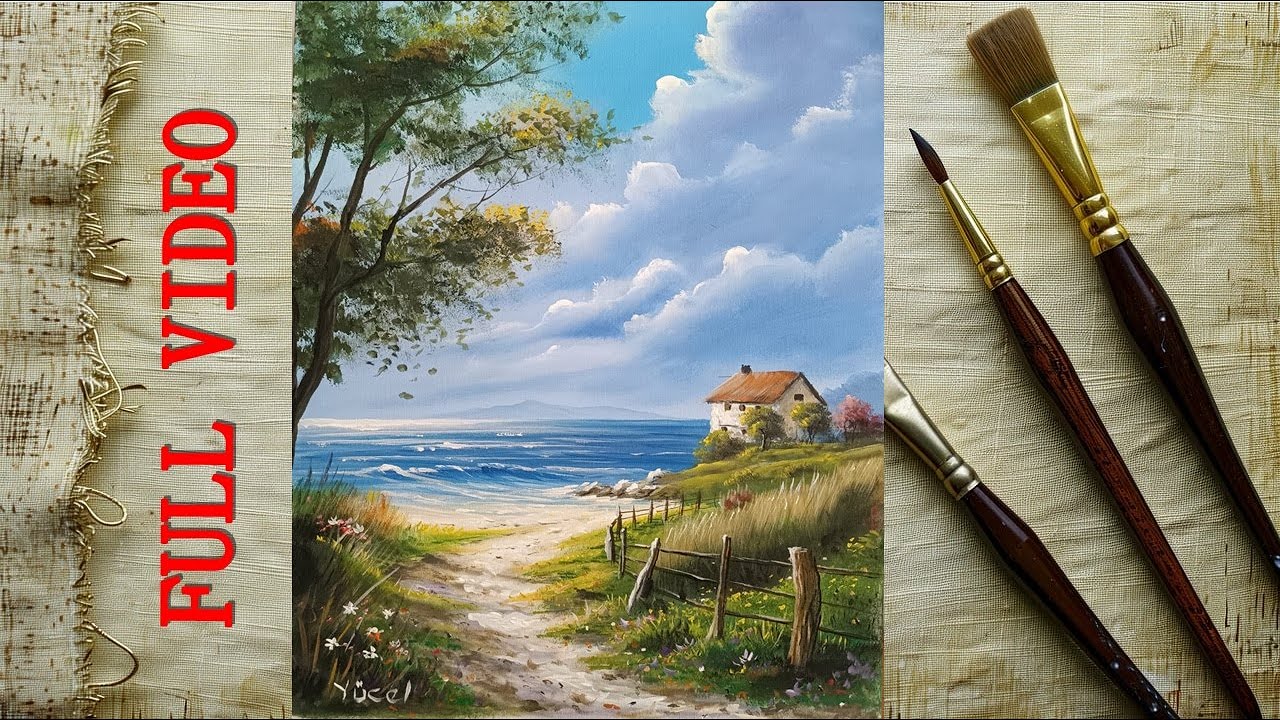 Sahil Akrilik Boya / Landscape Acrylic Painting
