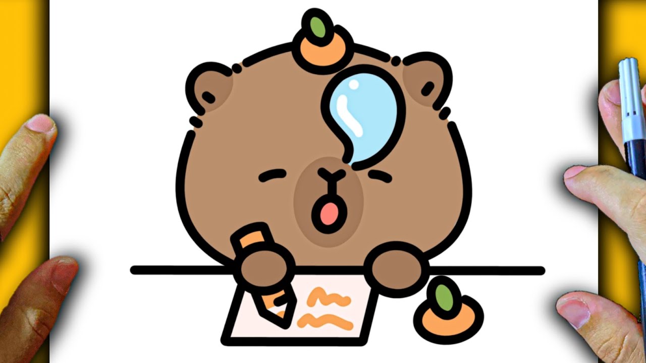 HOW TO DRAW A CAPYBARA WHILE STUDYING