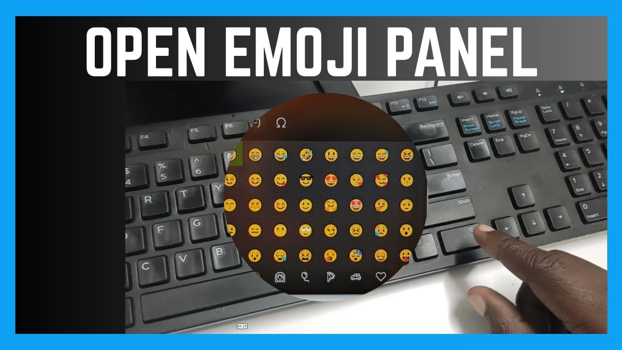 How To Open Emoji Panel In Windows 10 | Insert Emojis