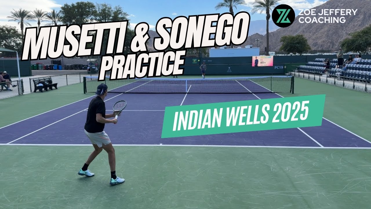 MUSETTI & SONEGO Practice @ Indian Wells - March 2nd 2025