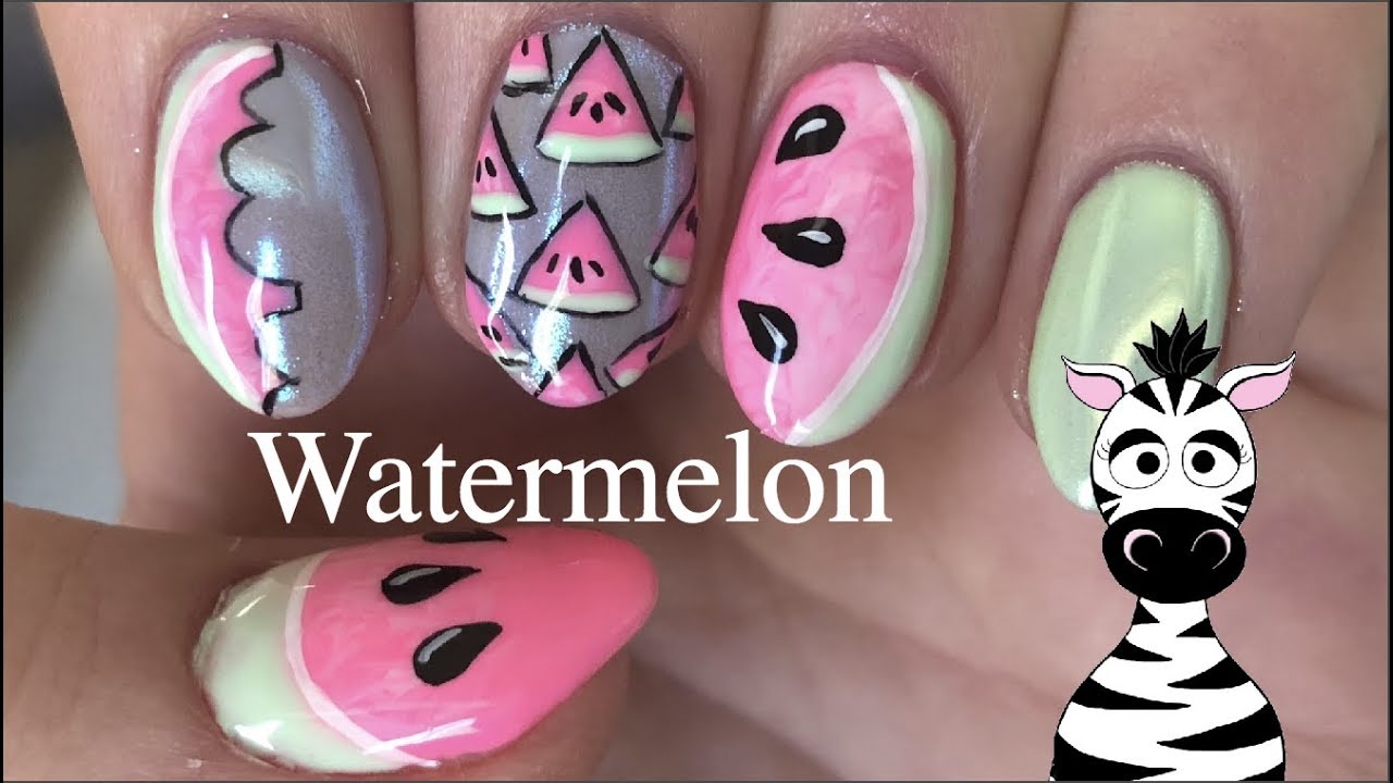 Neon Watermelon Gel Nail Art Tutorial with a NEW Guest Star | MAKARTT Gel Polish