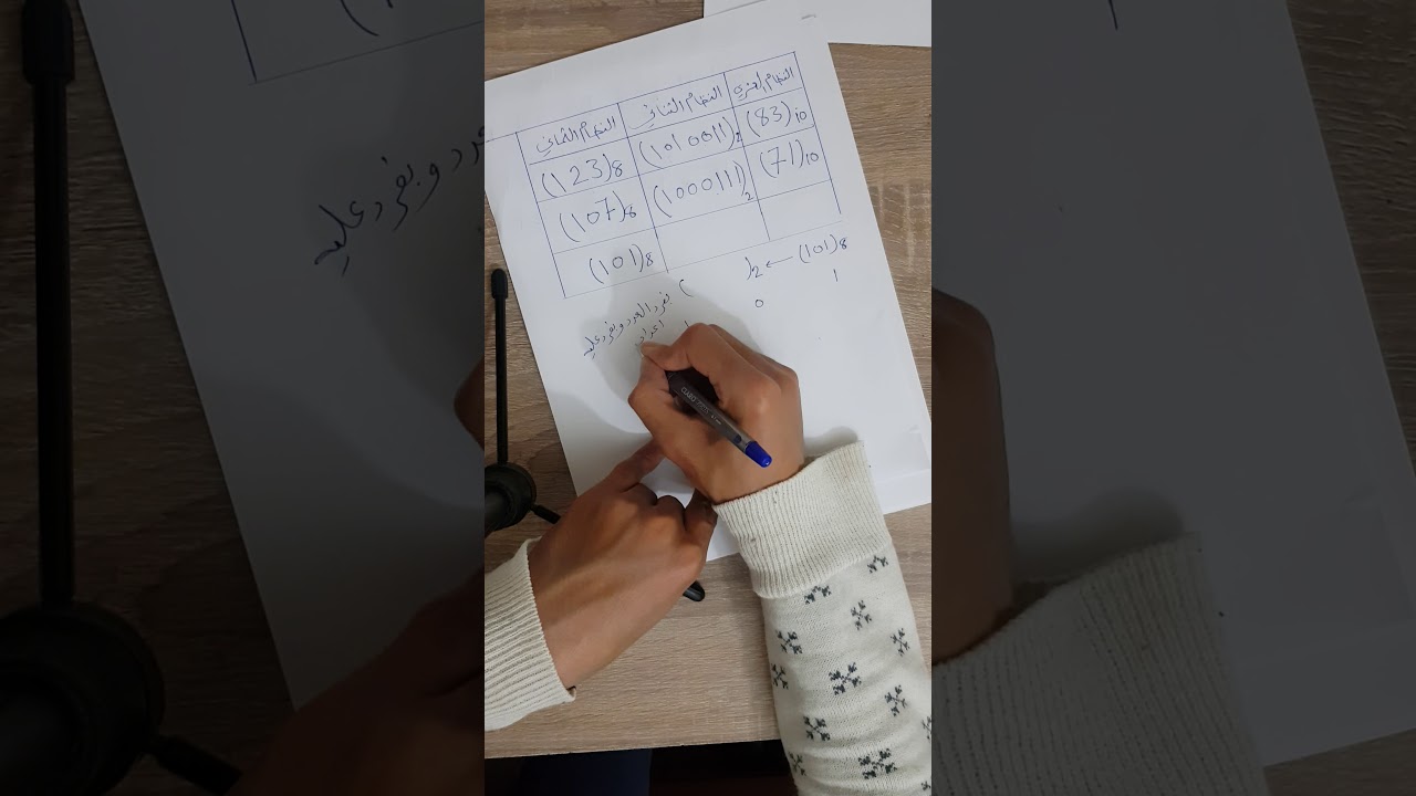 حل اسئلة وزاري على التحويلات العددية(13)