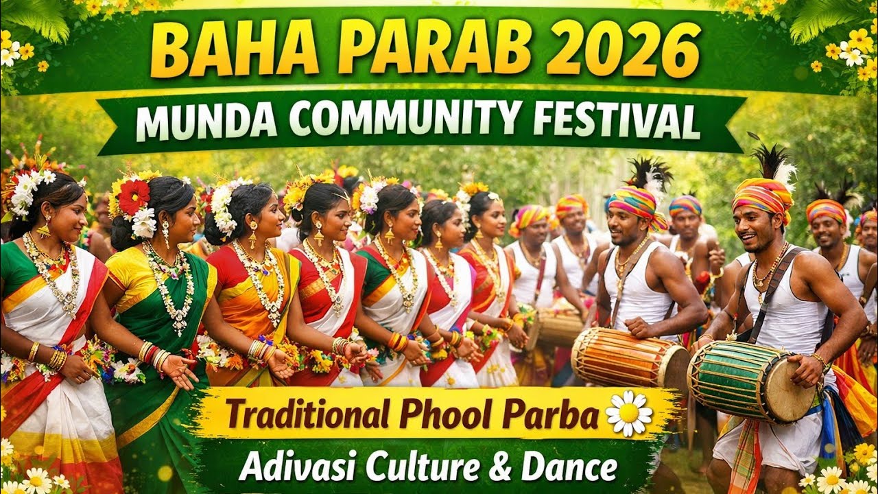 Baha Parab Munda Samaj | Traditional Festival 🌼#trending #adivasi #bahaporob #traditionaldance 