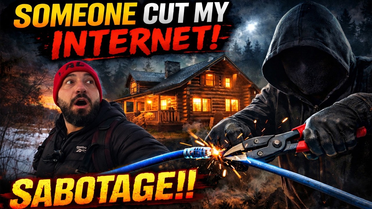 SOMEONE CUT MY INTERNET WIRES AT THE CABIN! (WHO DID THIS?)