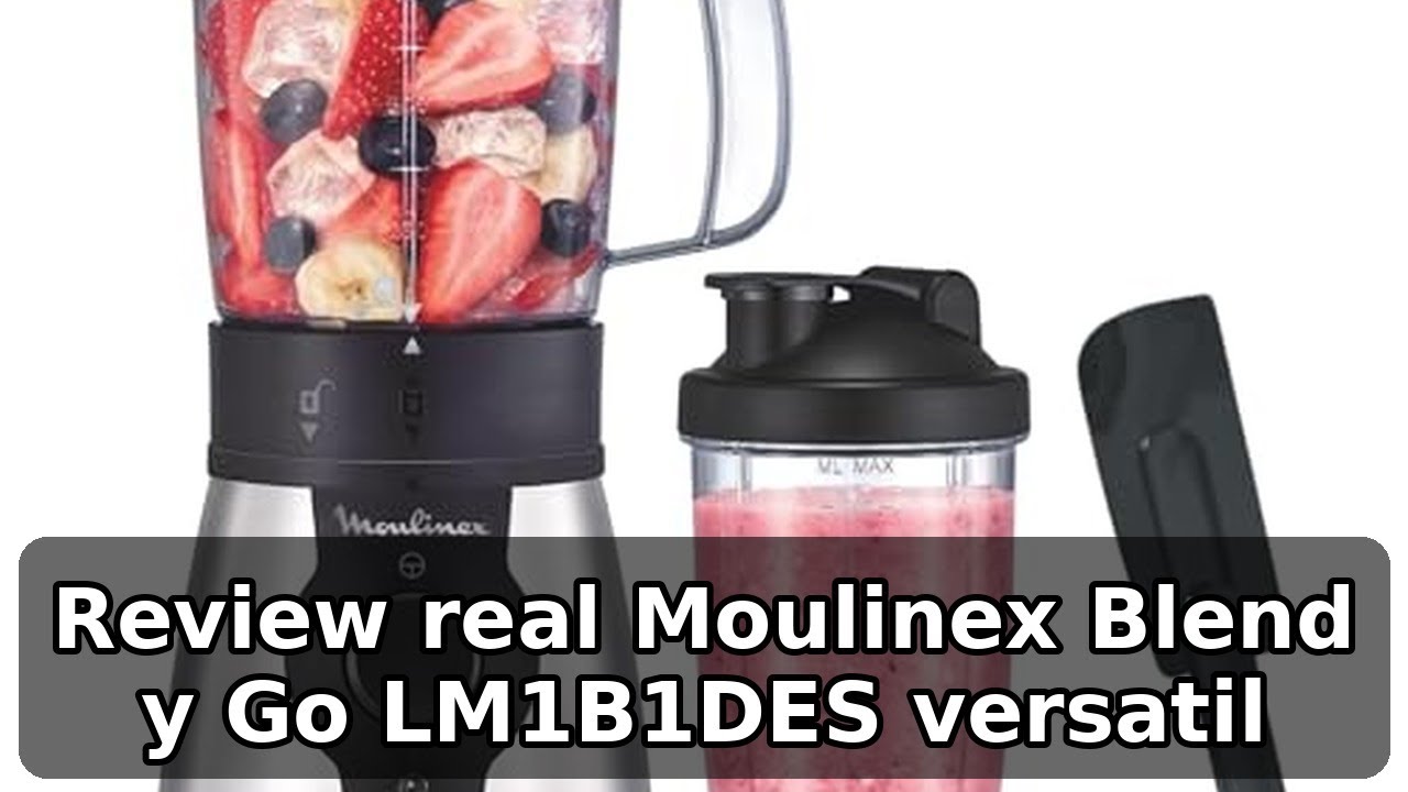 Review completa de Moulinex LM1B1DES Blend y Go batidora de vaso portatil