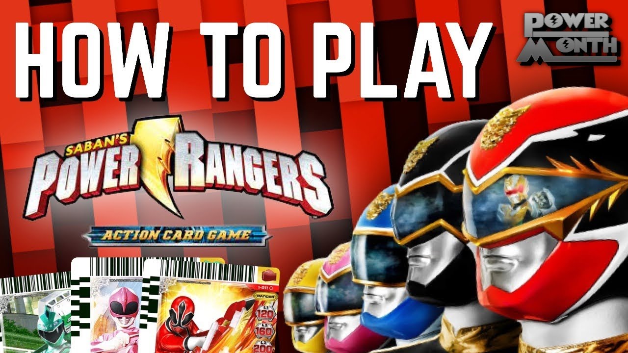 HOW TO PLAY: Power Rangers Action Card Game!-Power Month Day 20 [Megaforce] (DanielPika Collab!)