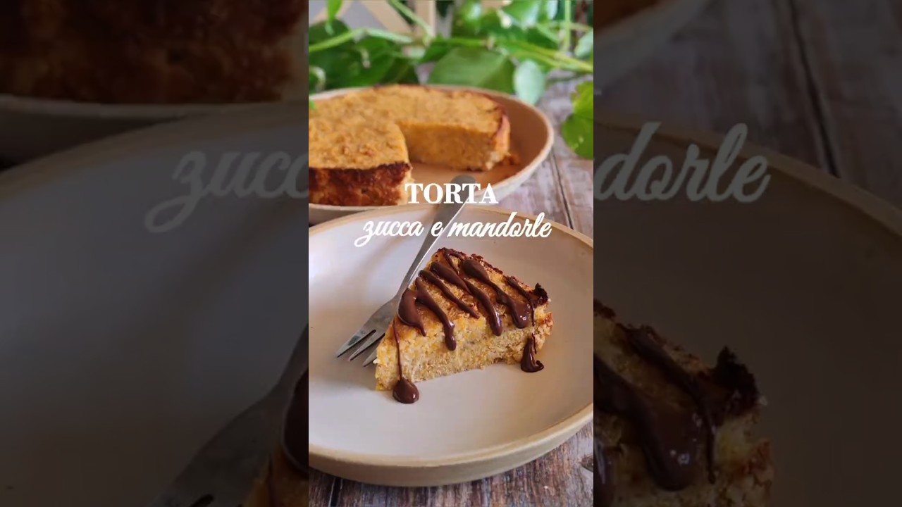 Torta zucca e mandorle | Colazione e merenda senza zuccheri aggiunti