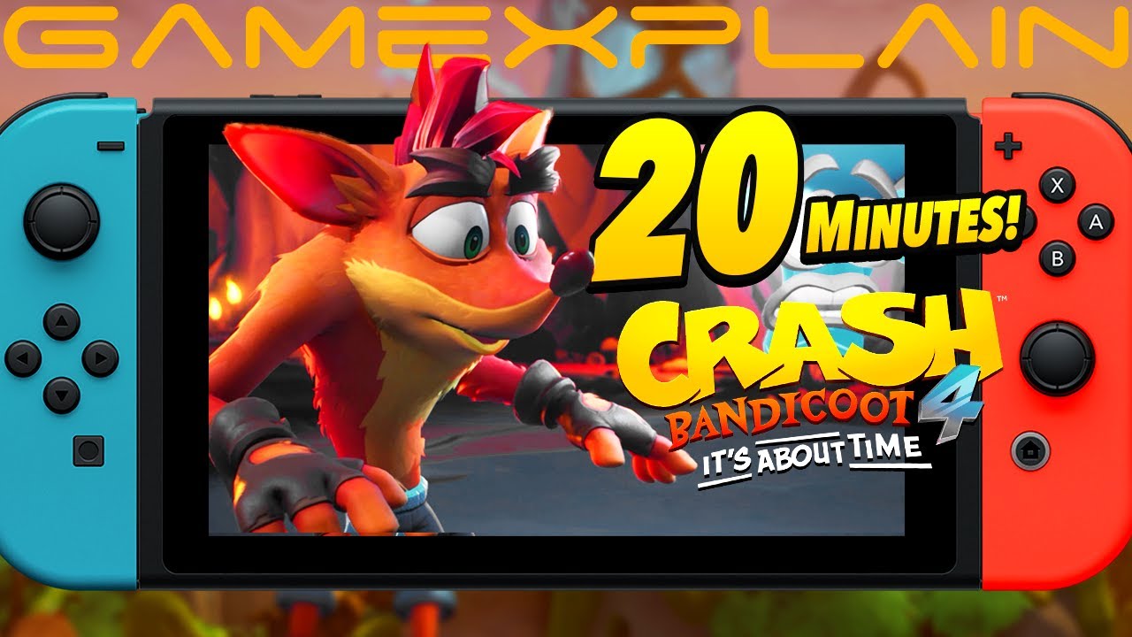 20 Minutes of Crash Bandicoot 4 Nintendo Switch Gameplay! (It's About Time!)