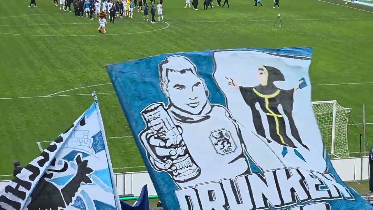 TSV 1860 München gg. FC Hansa Rostock 1:0(0:0), 22.02.2026, Ende & Party 