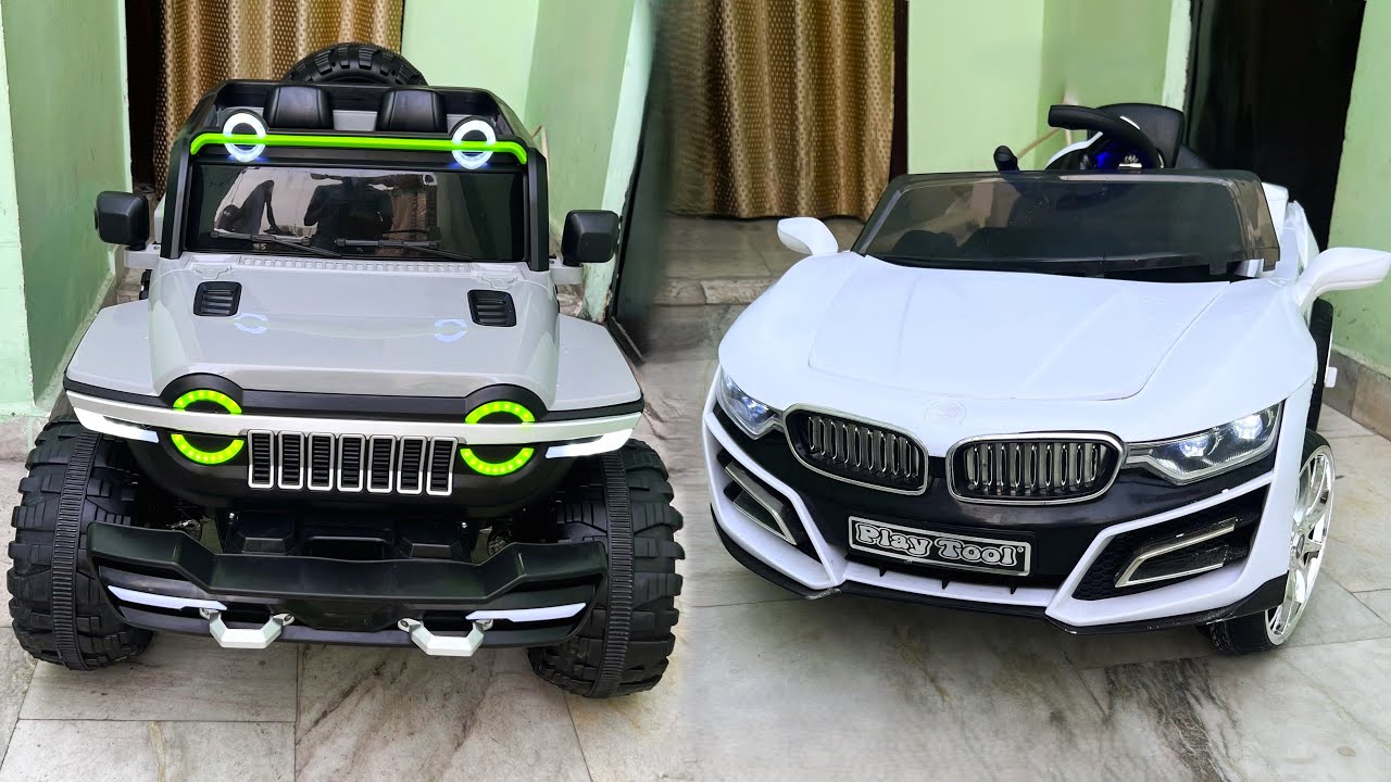 Big Size 4x4 RC Jeep & RC BMW Car Unboxing & Testing | Remote Control Ride on Car | Shamshad Maker🔥🔥