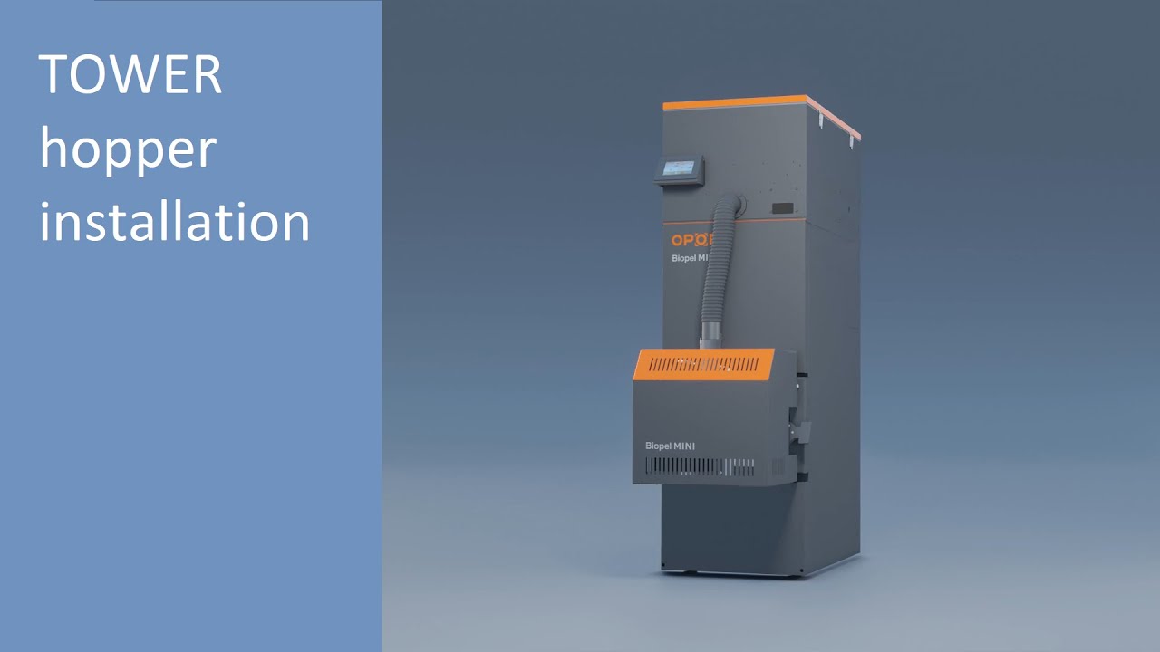 Biopel MINI: Tower hopper installation