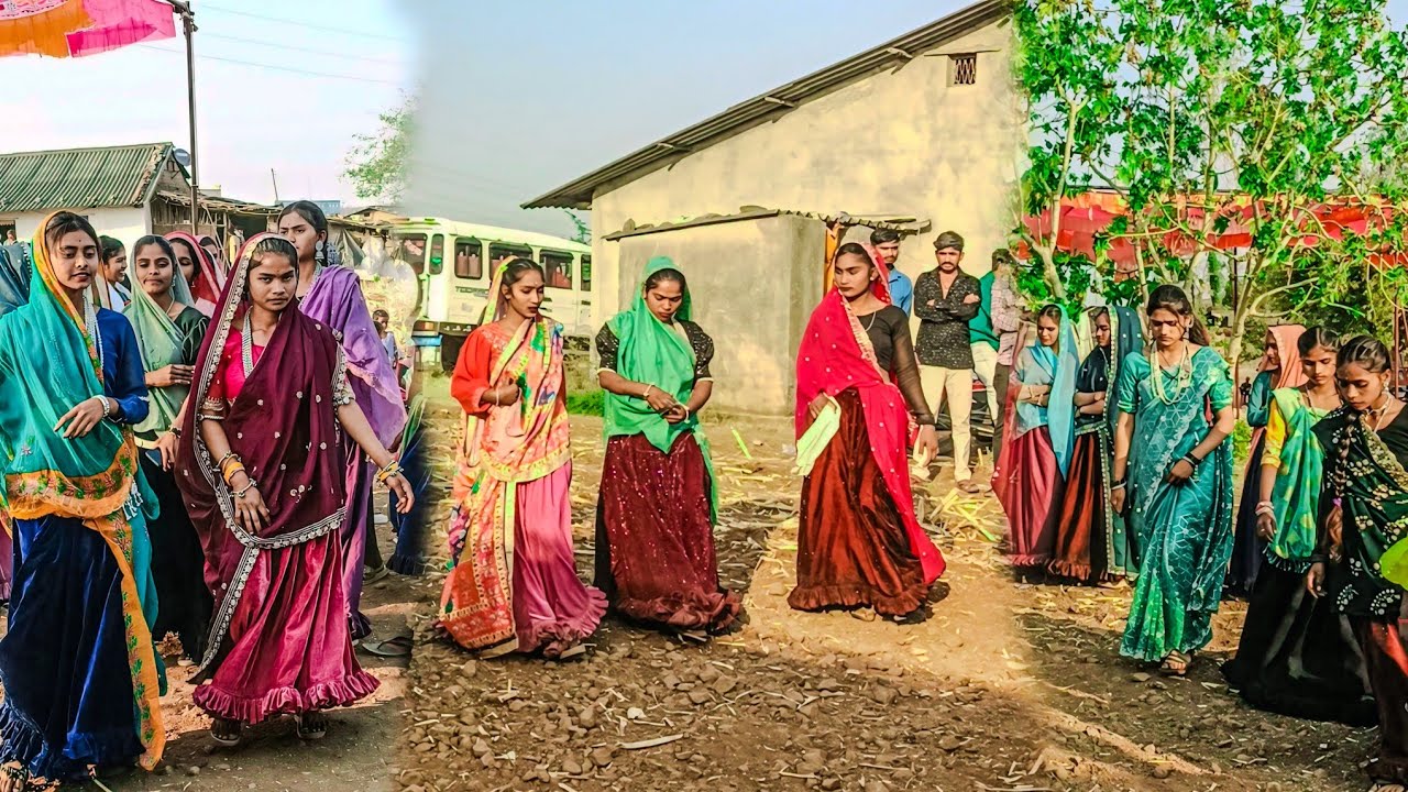 झाबुआ की आदिवासी शादी में मंडल आदिवासी संस्कृति मंडल परंपरा डांस 