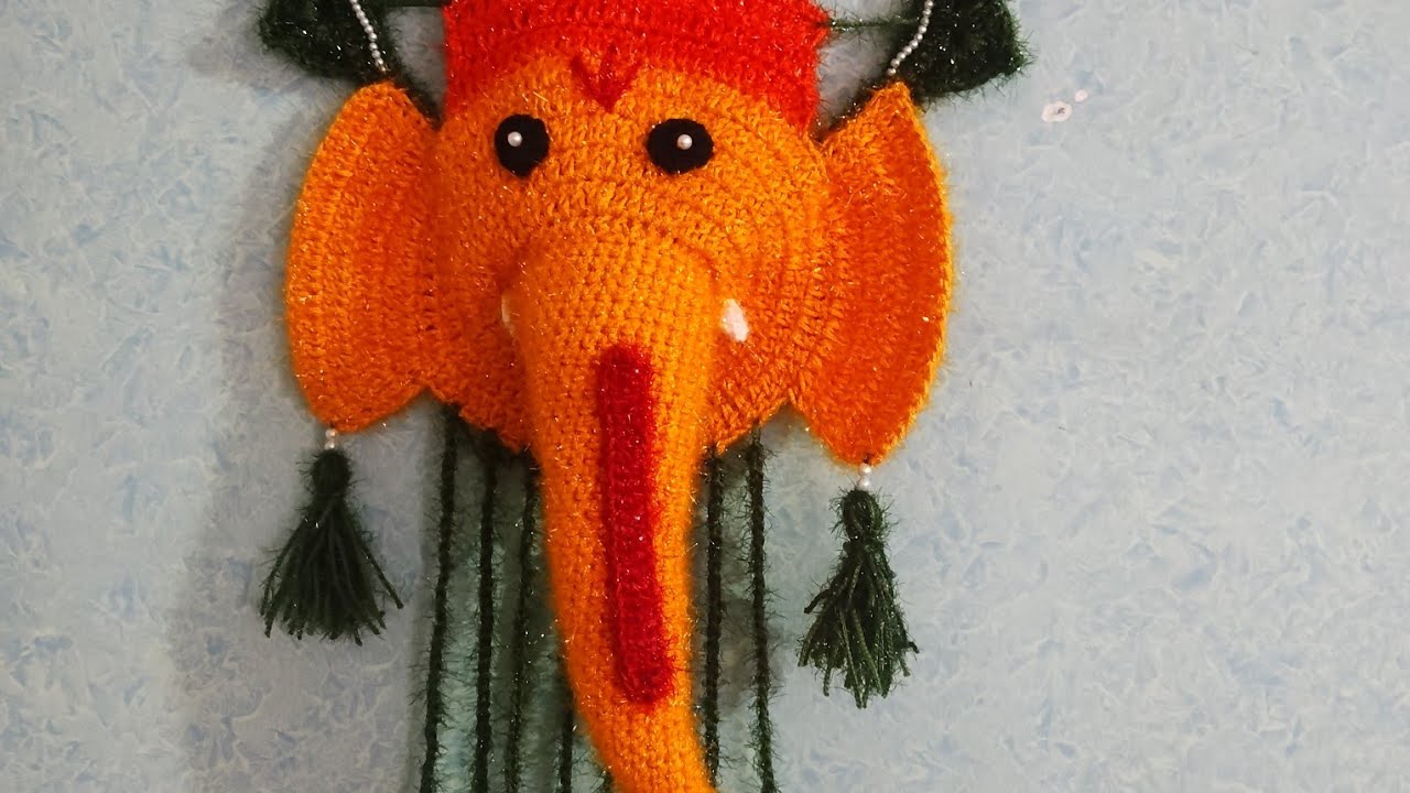 😲 wow 😳 Amazing  Woolen se mene bnaye bde ganpati bappa 🧶🤩