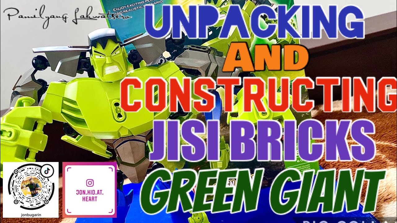 UNBOXING AND CONSTRUCTING JISI BRICKS GREEN GIANT TOY